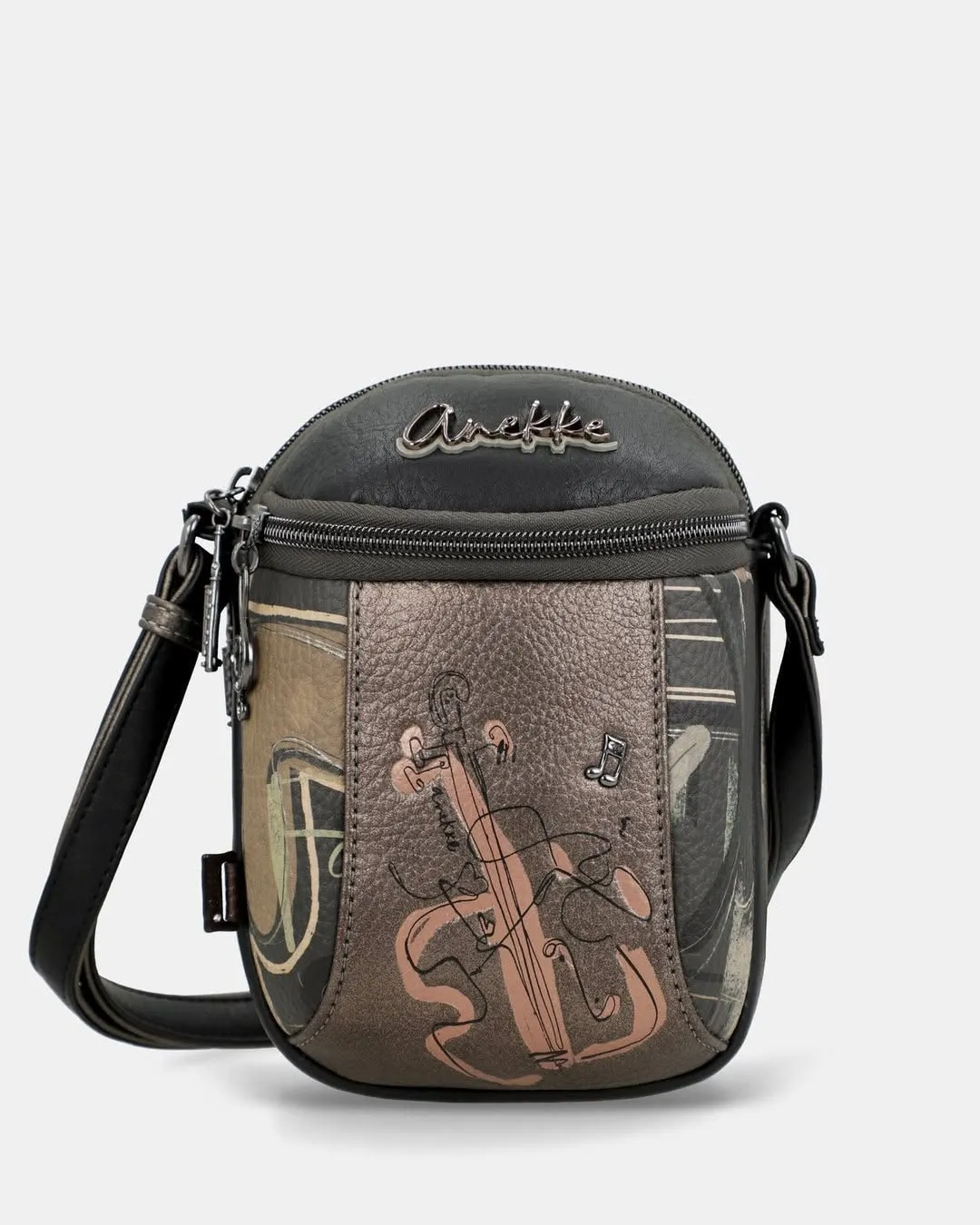 Borsa a tracolla Anekke con violino illustrato — IDEA Avola